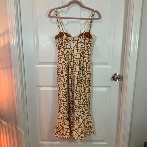 Anthropologie Hutch Floral Slim Jolie Summer Midi Dress Size XS - Picture 6 of 11